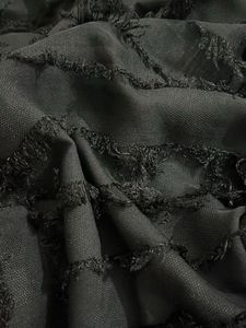 Black Hijab with Fringe