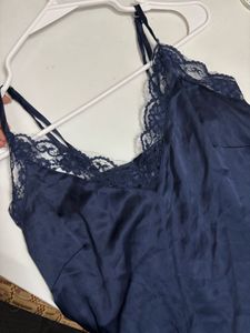 Silk Lace Trim Mini Slip  Lingerie