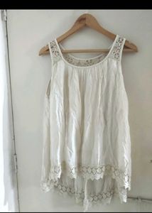 Lace Detail Ruched Tops