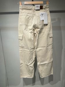 Beige Cargo Pants