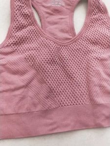 Pink Sports Bra