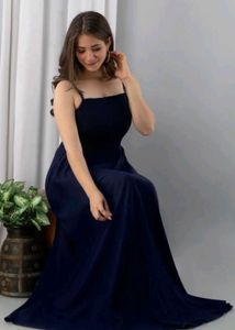 Navy Blue Maxi Dress