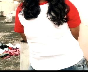 Red And White T Shirt From Yousta