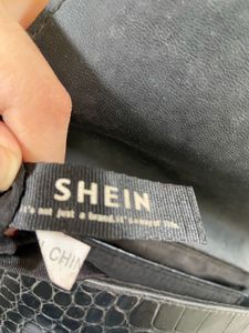 Shein Black Leather Bag👜