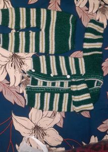 Handmade Knitted Baby Cardigan Set