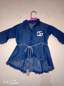 Denim Style Girls Top