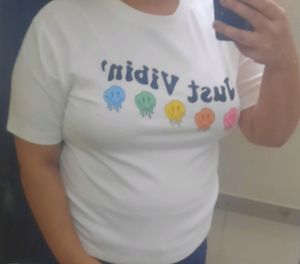 White COLOR VIBEIN TSHIRT
