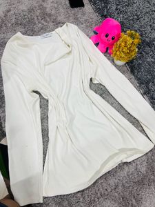 Ivory Knit Cardigan Dress