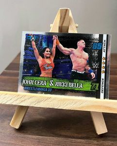 WWE Offical John Cena & Nikki Bella Topps Card