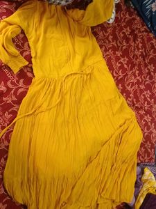 Elegant Yellow Ethnic Dress
