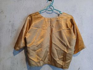 Gold Shimmer Blouse - Size L/XL