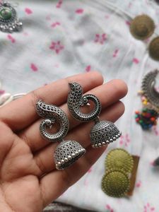 10 Oxidised Earrings