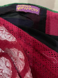 Saree With Semi Stitched Blouse