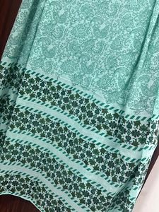 Stunning Sea Green Printed Dupatta