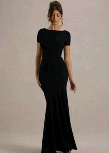 Elegant Black Mermaid Gown