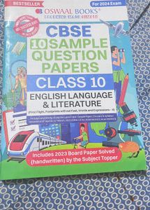 Oswal English Class 10Th Sample Paper