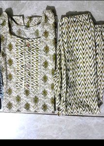 Printed Cotton Kurta Set  Of 2