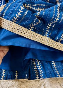Babyhug Blue Anarkali Premium