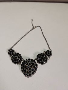 Statement Black Beaded Necklace