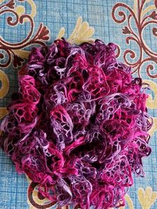 Purple & Pink Ruffle Scarf