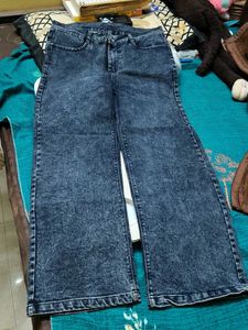 Wide Leg Denim Jeans