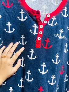 Anchor Print Dress