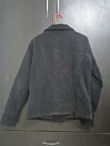 Stylish Black Corduroy Jacket