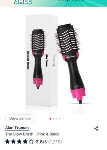 Alan Truman Blow Brush - Pink & Black