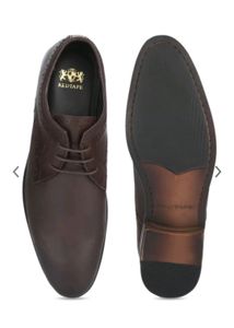 Red Tape Men Brown Leather Formal Derbys