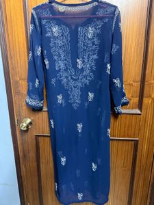 Embroidered Blue Kurta