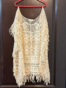 Crochet Fringe Tank Top