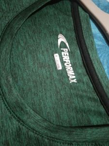 PERFORMAX DRY FIT DARK GREEN T-SHIRT SIZE-S
