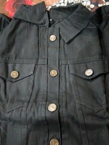 Button-Down Black Jacket