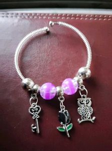 Set Of 2 Charm Pandora Bracelet With Beads