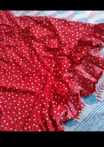 Red Polka Dot Wrap Dress ( Unused)