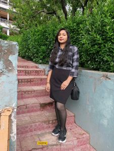 Plaid Shirt & Mini Skirt Outfit