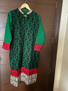 Elegant Green woollen Kurta (xl)