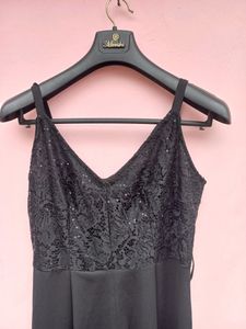 Black Lace Top Jumpsuit