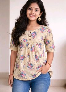 Floral Print Casual Top
