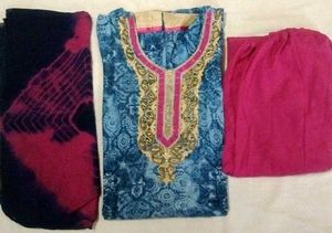 Contrast Pajami Suit