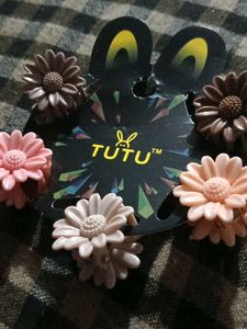 TUTU Flower Hair Clips
