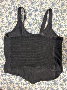 Black Party Crop Top