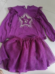 Baby Clothes, Skirt And Top, Party Wear
