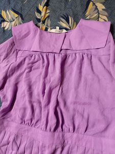 LAVENDER SHIRT DRESS