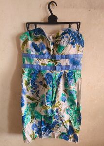 Bustier floral dress