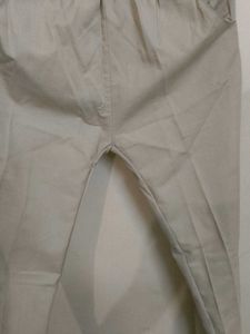 Khaki Elastic Waist Pants