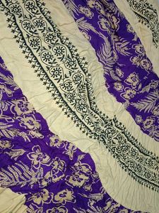 A floral skirt
