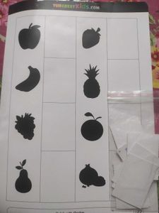 Kids Matching Shadow Fruit Activity