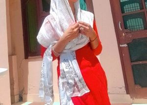 Red Suit With White Salwar