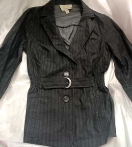 Striped😍Belted Blazer